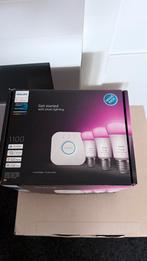 Philips Hue White & Color Ambiance 3-pack E27 1100 Lumen, Huis en Inrichting, Lampen | Losse lampen, Ophalen of Verzenden, Zo goed als nieuw