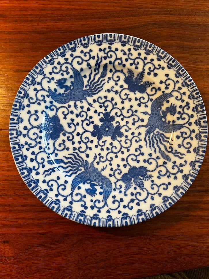 Japans porseleinen bord - Dai Nippon, Antiek en Kunst, Antiek | Wandborden en Tegels, Ophalen of Verzenden