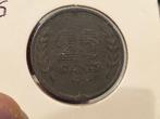 25 cent 1943 zink nr.5 (08), Ophalen of Verzenden, Koningin Wilhelmina, 25 cent