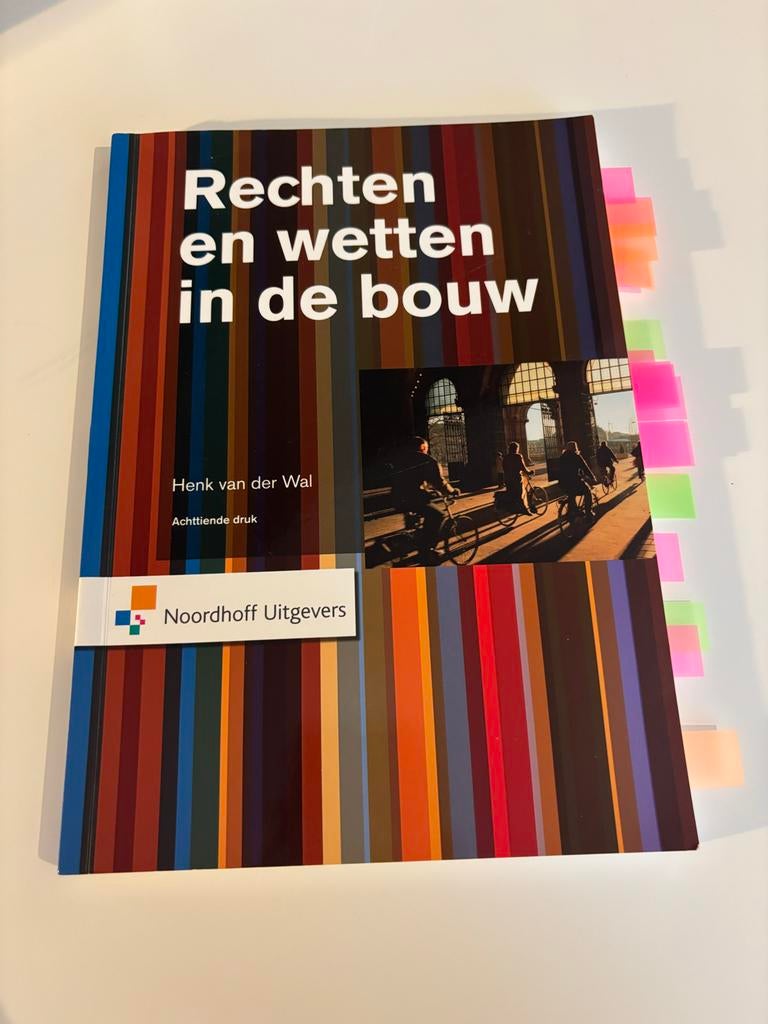 Rechten en wetten in de bouw + Vastgoedkunde studieboek, Boeken, Studieboeken en Cursussen, Ophalen of Verzenden, Zo goed als nieuw