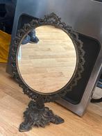 Leuke antieke kopere spiegel, Antiek en Kunst, Antiek | Spiegels, 50 tot 100 cm, Minder dan 100 cm, Ophalen, Ovaal