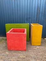 XXL polyester plantenbak , meerdere op voorraad, Tuin en Terras, Bloembakken en Plantenbakken, Ophalen, Kunststof, Gebruikt, Onbekend