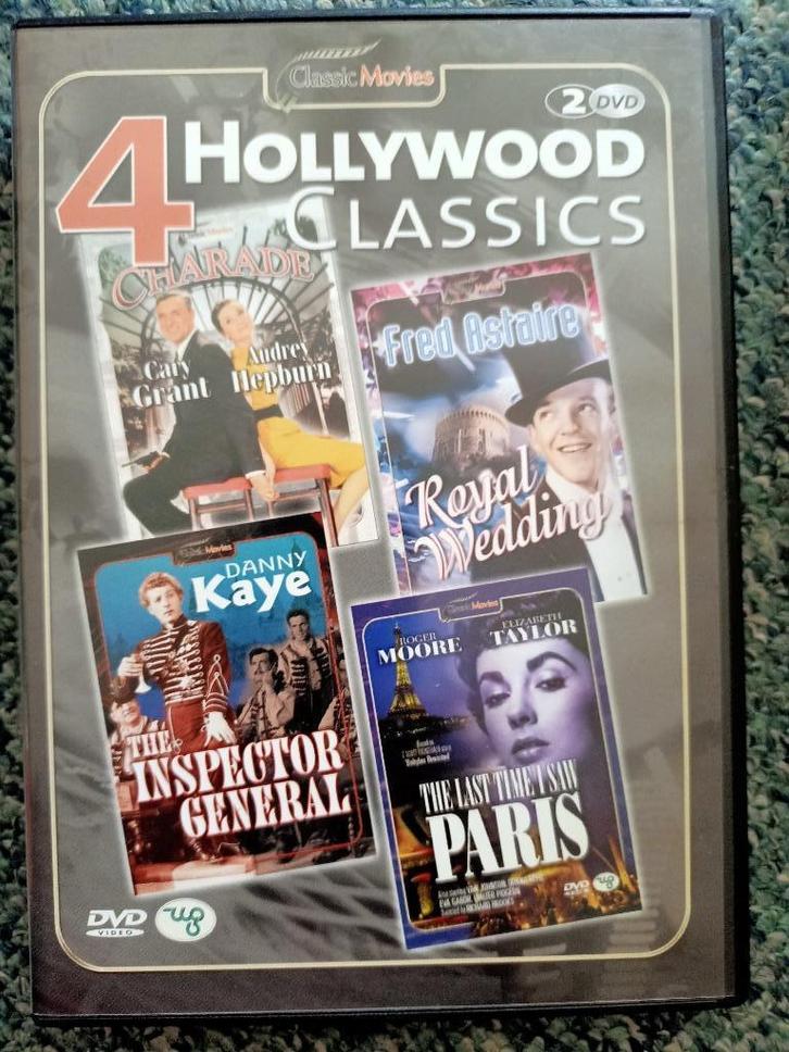 4 Hollywood Classics Danny Kaye Fred Astaire Elizabet Taylor, Cd's en Dvd's, Dvd's | Klassiekers, Zo goed als nieuw, Komedie, 1980 tot heden