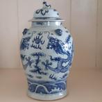 Antiek Chinees porselein dekselvaas 19e eeuw, Antiek en Kunst, Antiek | Porselein, Ophalen of Verzenden