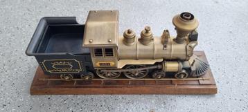 Prachtige grote zware vintage model locomotief met aansteker