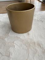 Gouden Bloempot / Plantenpot voor Binnen, Tuin en Terras, Bloempotten, Overige materialen, Gebruikt, Rond, Binnen