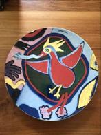 Bord van Corneille met vogel en meer kunst, Ophalen of Verzenden