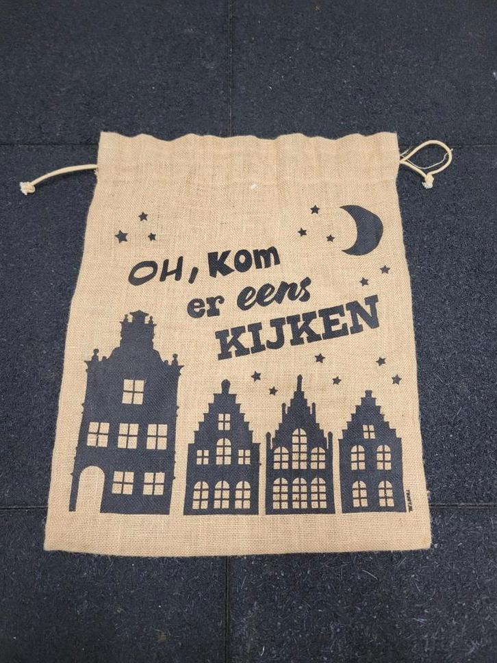 Jute zak sinterklaas. Juten sinterklaasavond., Diversen, Sinterklaas, Nieuw, Ophalen of Verzenden
