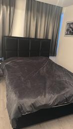 2x boxspring bedden zwart 160x200, Huis en Inrichting, Ophalen, Gebruikt, Zwart, Tweepersoons