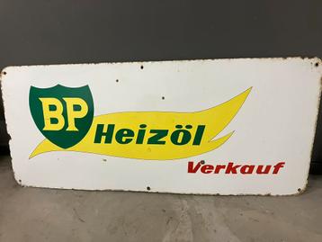 Emaille Bord BP groot beschikbaar voor biedingen