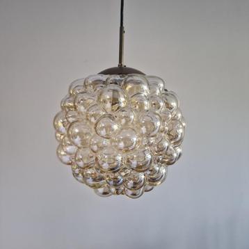 Vintage glazen bubbel hanglamp van Glashutte Limburg beschikbaar voor biedingen