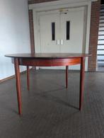 Vintage ronde Deense eettafel 121,5cm, Ophalen, Gebruikt, Rond, 100 tot 150 cm