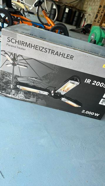 Parasol heater nieuw in doos beschikbaar voor biedingen