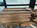 Eikenhout click laminaat en witte plinten, Doe-het-zelf en Verbouw, Hout en Planken, Gebruikt, Minder dan 25 mm, Eiken, Ophalen of Verzenden