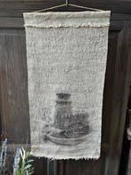 Shabby wanddoek met gekleurde afbeelding, Nieuw, Gezellig, Breda, Hb