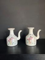 Famille Rose Wijnkannetjes, Qing Dynastie, Ophalen of Verzenden