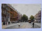 Amsterdam Sarphatistraat zeer oude kaart tram en wandelaars, Verzenden, Voor 1920, Gelopen, Noord-Holland