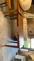 Zware houten tafel, Huis en Inrichting, Tafels | Eettafels, Gebruikt, 200 cm of meer, Rechthoekig, 50 tot 100 cm