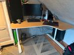 Ikea hoek bureau Bekant 170x60x110cm., Huis en Inrichting, Bureaus, Ophalen, In hoogte verstelbaar, Gebruikt, Bureau