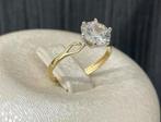 Prachtige 14 karaats gouden ring / verlovingsring maatje 18, 18 tot 19, Nieuw, Ophalen of Verzenden, Dame