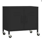 Opbergkast 60x35x56 cm staal zwart, nieuw in doos, Ophalen of Verzenden, Zo goed als nieuw