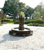 Oud roestlook Franse dorpsfontein, Tuin en Terras, Ophalen, Nieuw, Beton, Fontein