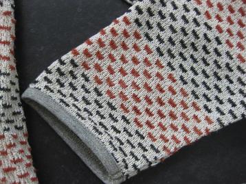 La Fée Maraboutée vest, beige bruin zwart glitter, mt 4 (42) beschikbaar voor biedingen