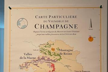 Poster champagne streek 70x50cm beschikbaar voor biedingen