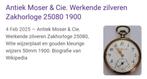 Antiek Moser & Cie. Werkende zilveren Zakhorloge 1900, Sieraden, Tassen en Uiterlijk, Horloges | Antiek, Ophalen of Verzenden