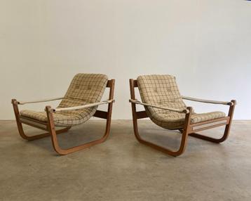 2x Vintage Swedese fauteuil door Yngve Ekström beschikbaar voor biedingen