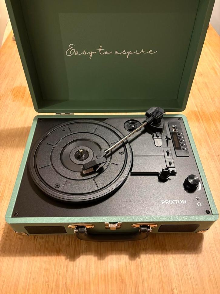 Compacte Platenspeler met Bluetooth - Prixton, Audio, Tv en Foto, Platenspelers, Zo goed als nieuw, Platenspeler, Overige merken