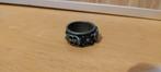 skull ring, Ophalen of Verzenden, Zo goed als nieuw, Zilver, Dame