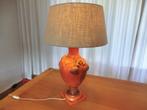Grote Tafellamp in Griekse stijl? Bijzondere lamp. Oranje., Huis en Inrichting, Ophalen, Overige materialen, 50 tot 75 cm, Griekse stijl