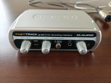 M-Audio Fast Track USB Audio Interface gitaar recording MIDI beschikbaar voor biedingen
