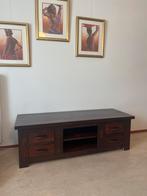 Houten TV-meubel met lades, Ophalen, Gebruikt, 150 tot 200 cm, Minder dan 100 cm