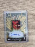 Topps Euro Chrome 2024 Autograph Black Lazer Lois Openda /50, Ophalen of Verzenden, Zo goed als nieuw, Plaatje