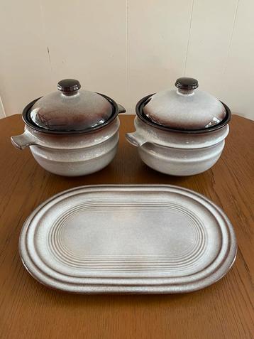 Steuler Germany Serveerset - Retro Terrines & Schaal - '70s beschikbaar voor biedingen