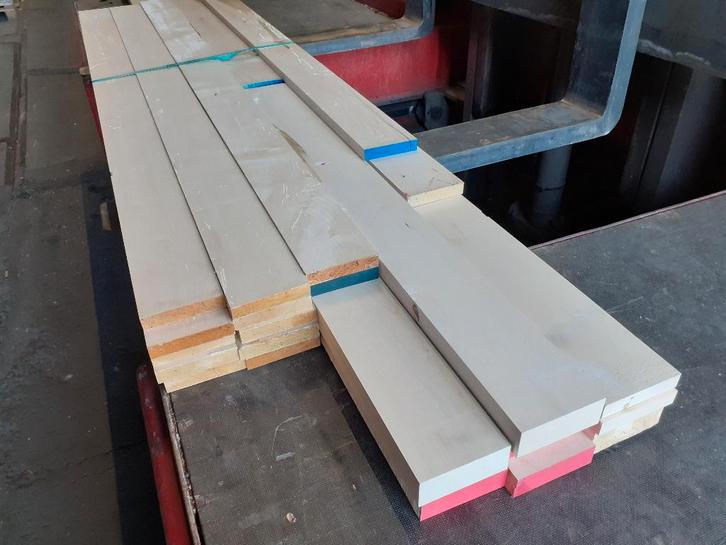 Partij 22 stuks Hard Maple / Esdoorn latten 21x105, 30x105mm, Tuin en Terras, Palen, Balken en Planken, Planken, Minder dan 180 cm