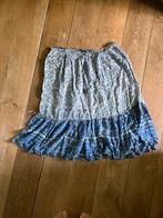 Licht indian katoen rok vintage, Ophalen of Verzenden, Zo goed als nieuw, Blauw, Onder de knie