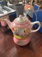 Theepot met theelicht blond Amsterdam, Huis en Inrichting, Keuken | Servies, Ophalen, Zo goed als nieuw, Overige stijlen, Kop(pen) en/of Schotel(s)