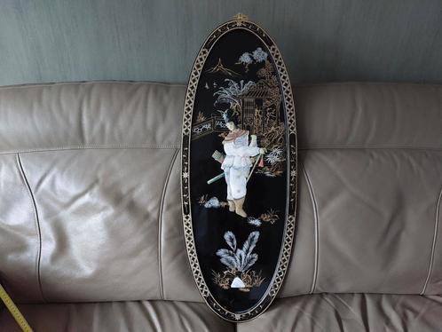 2x Chinese wandpanelen parelmoer, Antiek en Kunst, Kunst | Niet-Westerse kunst, Ophalen of Verzenden