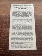 Kalken Françoise van  1881 Weert 1951 x Hendriks, Ophalen of Verzenden, Bidprentje