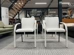 4 Nieuw Leolux Cimaronne Eetkamerstoel wit leer Design Stoel, Huis en Inrichting, Stoelen, Leolux, Wit, Nieuw, Leer