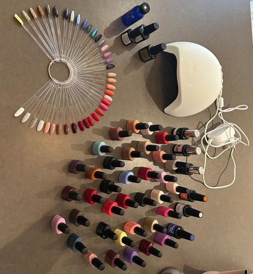 CND Shellac proffesionele set, Sieraden, Tassen en Uiterlijk, Uiterlijk | Cosmetica en Make-up, Gebruikt, Make-up, Handen en Nagels