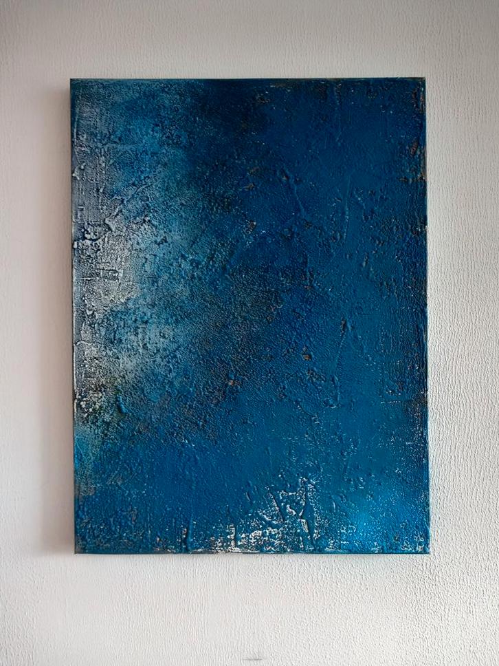 Willem Grift - Abstract Schilderij 60x80, Antiek en Kunst, Kunst | Schilderijen | Abstract, Ophalen