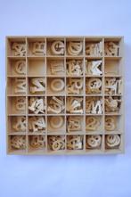 bak met triplex letters en cijferstriplex 4cm hoog, Hobby en Vrije tijd, Verzenden, Nieuw, Materiaal