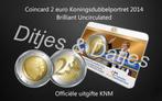 2 euro Koningsdubbelportret 2014 BU coincard KNM, Postzegels en Munten, Munten | Nederland, Ophalen of Verzenden, Koningin Beatrix