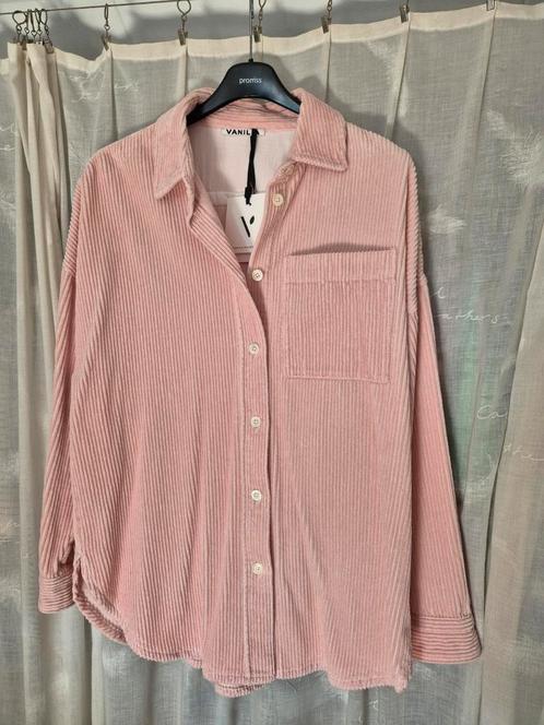 Rib blouse van Vanilia, Kleding | Dames, Blouses en Tunieken, Nieuw, Maat 42/44 (L), Roze, Ophalen of Verzenden
