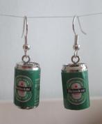 Oorbellen Heineken Blikje Beer can. bier, Ophalen of Verzenden, Nieuw, Overige materialen, Hangers