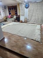 Handgemaakt  8 cm langharige crème/ beige tapijt, Huis en Inrichting, Crème, Ophalen of Verzenden, Maroccarpets, Info@maroccarpets.com